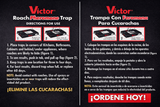 Trampa XL para Cucarachas con Feromonas (4 unidades) Marca Victor Origen USA